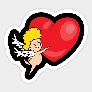 Valentine's Day Cupid Sticker